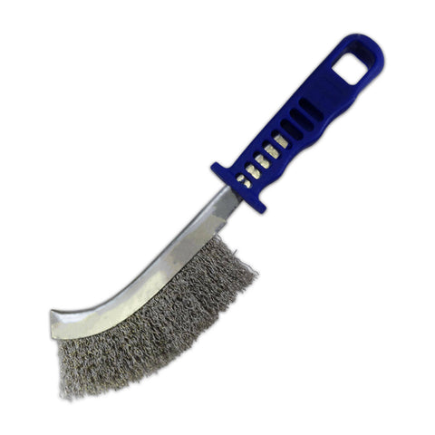 Josco Scratch Brush, Stainless Steel, 70mm, Blue Handle