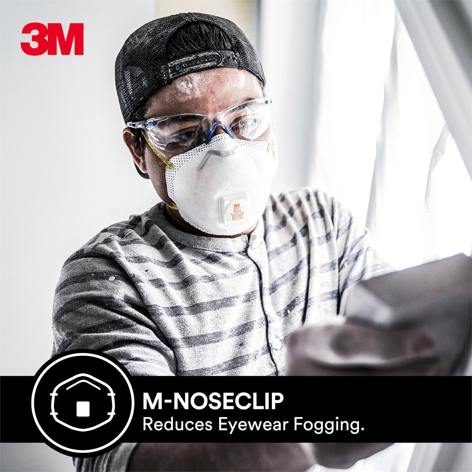 3M P2 Particulate Sanding Fibreglass Valved Disposable Respirator Mask 2 Pack