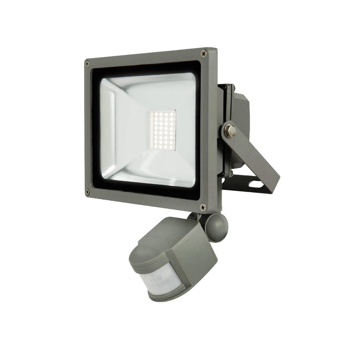 Brilliant 20W Grey Ranger III LED Floodlight with Sensor 1800 Lumens - SuperSaverAU - view 1