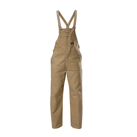Hard Yakka Khaki Cotton Drill Bib & Brace Overalls, Men's Size 107, 290gsm