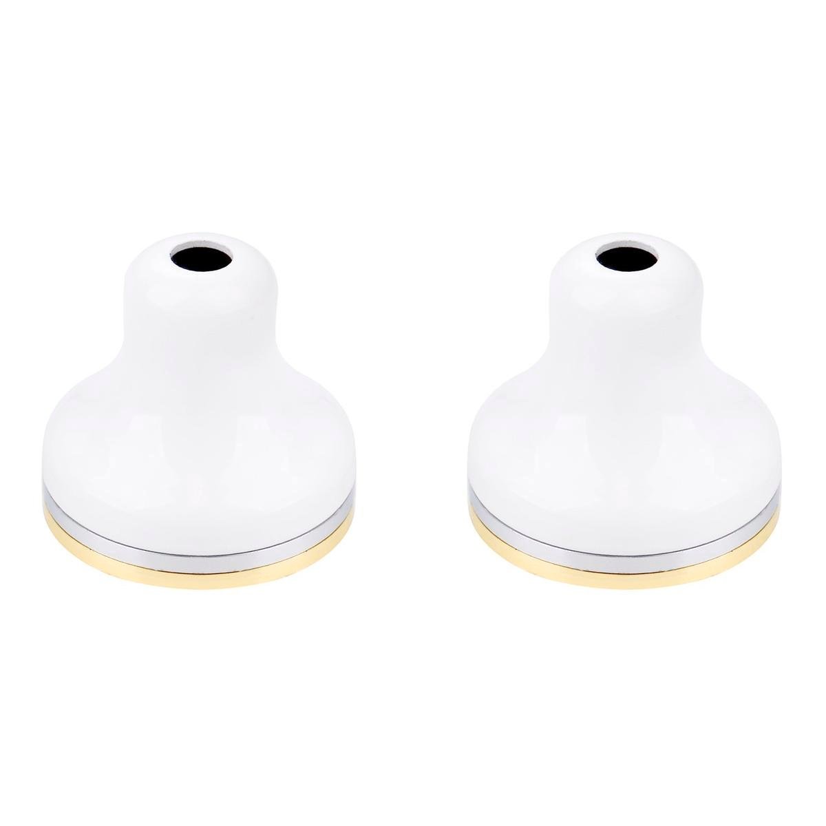 Shaw & Mason White Brass Basin Flange - 2 Pack
