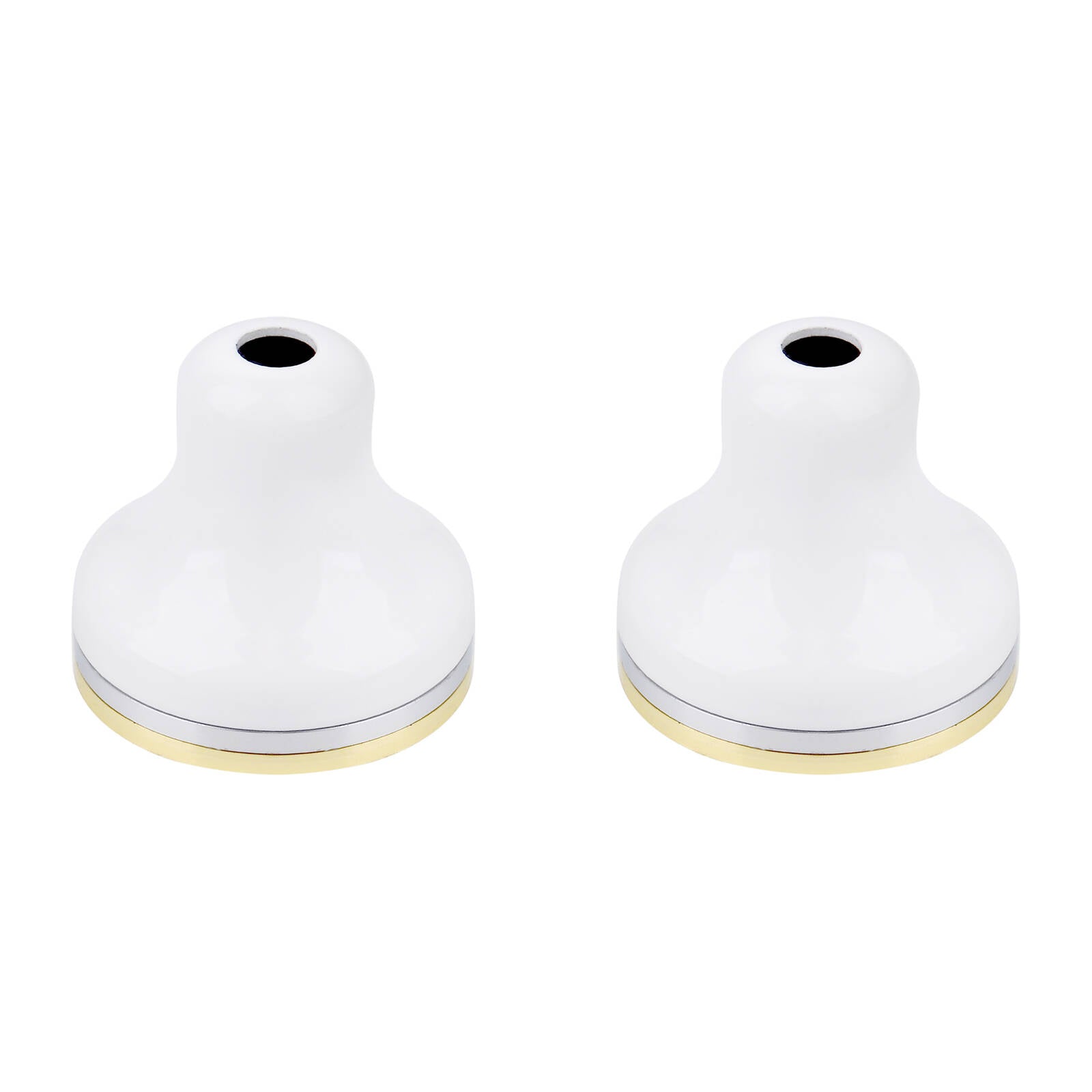 Shaw & Mason White Basin Flange - Brass