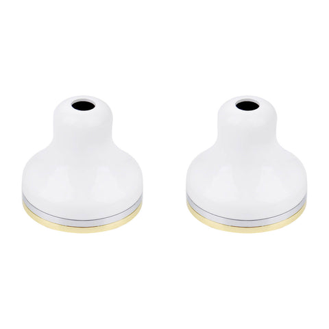 Shaw & Mason White Basin Flange - Brass