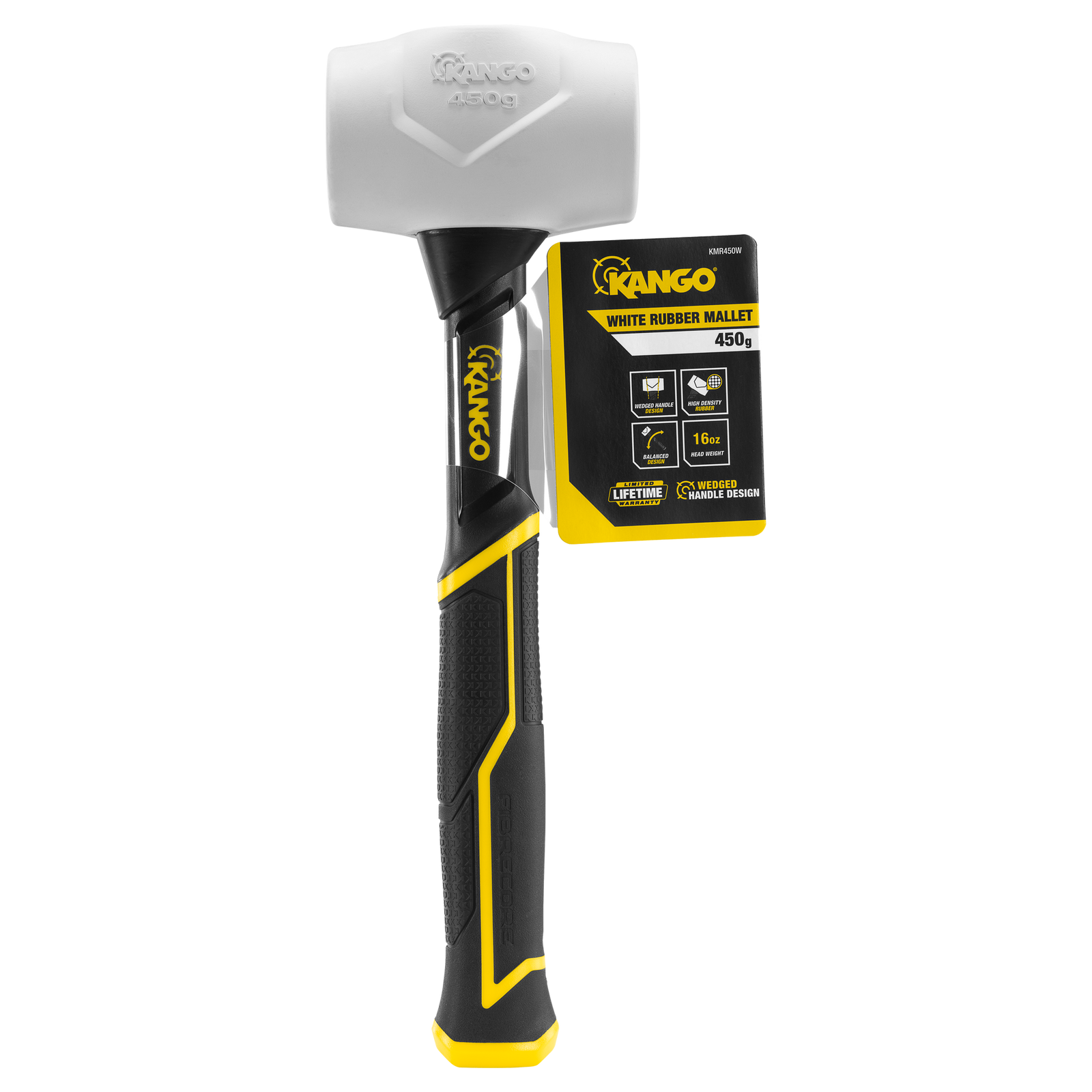 Kango 450g White Rubber Mallet with Wedged Handle
