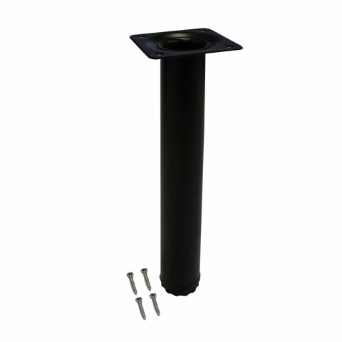 Adoored Table Leg - 30 x 230mm - Steel - Black Round Design - SuperSaverAU - view 1