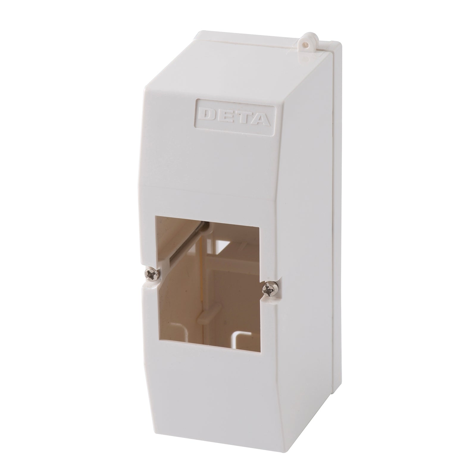 DETA 2 Module Enclosure, White Polycarbonate, 130mm x 50mm x 60mm, Indoor