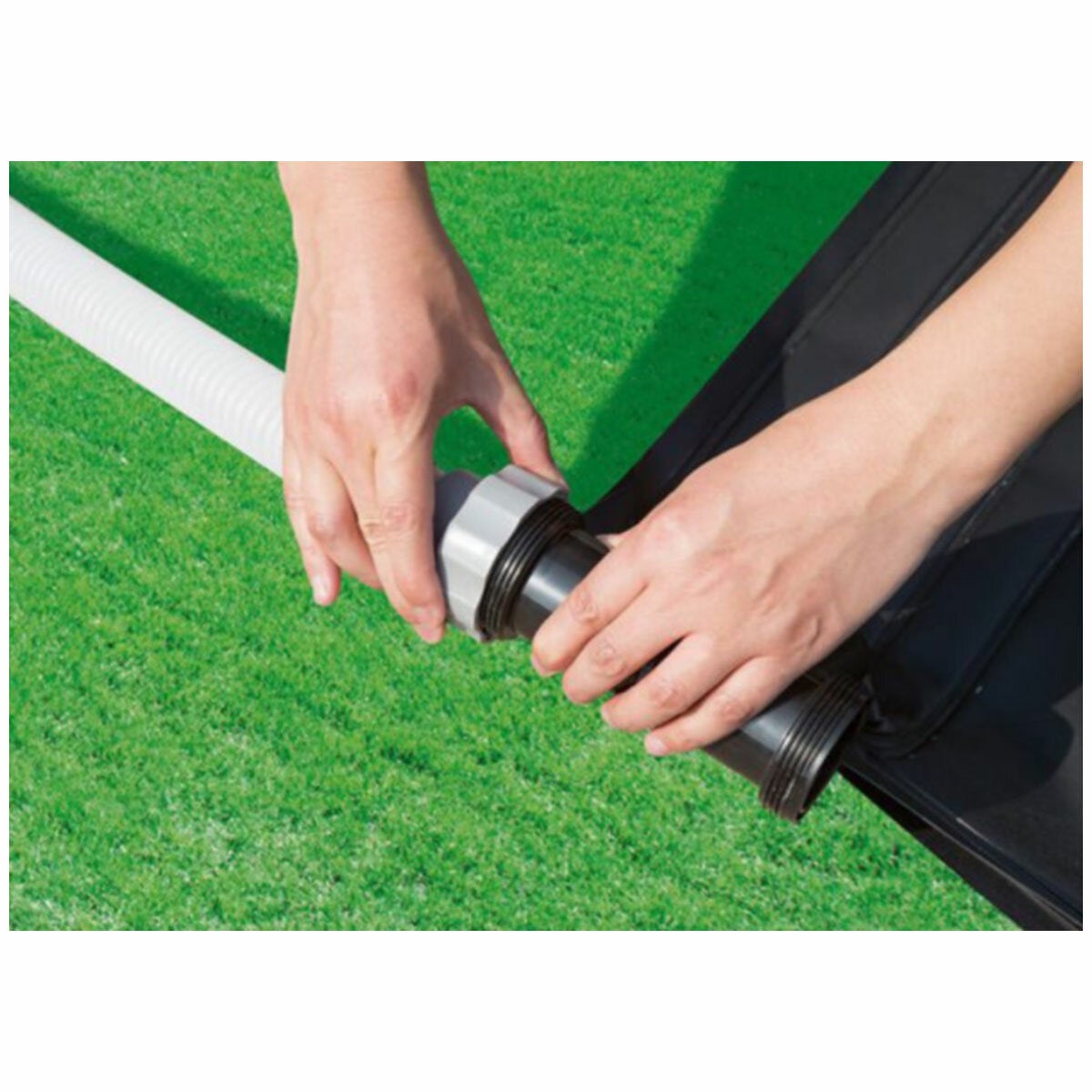 Eco Solar Pool Heater Mat 1.2m x 1.2m, UV Stabilised PVC with Bypass Valve and Hose by Intex — image 4
