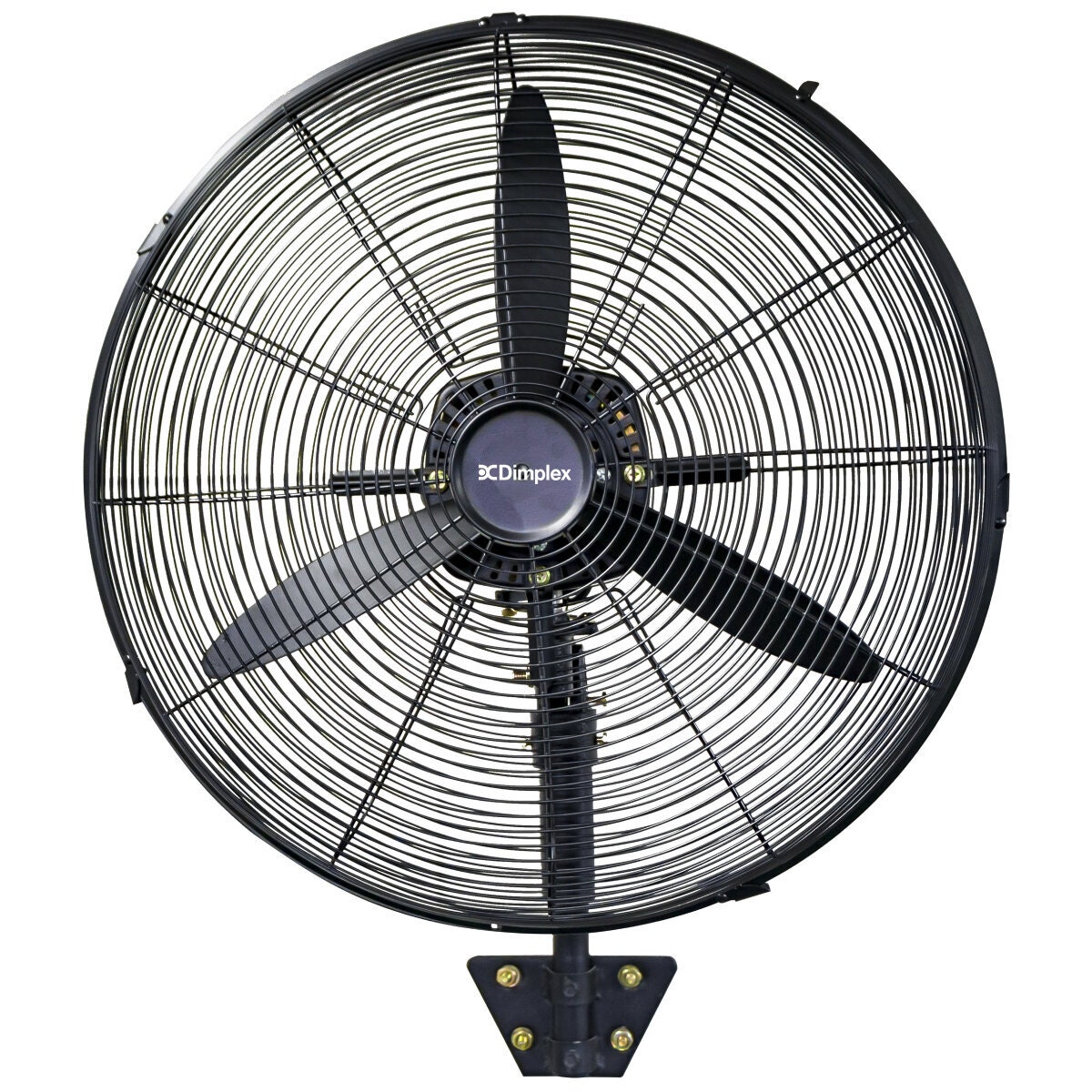 Dimplex 50cm High Velocity Wall Fan - Matte Black, 3 Speeds, Timer, Remote Control - DCWF50MBK