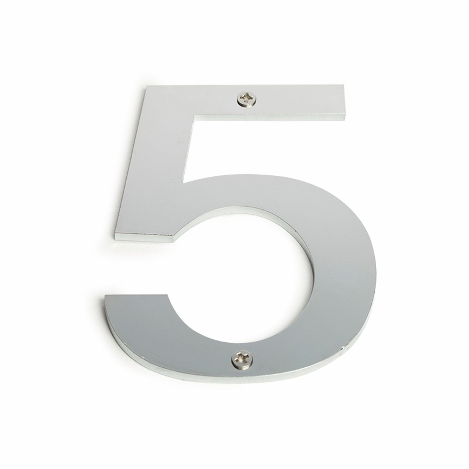 Sandleford 100mm Brushed Stainless Steel House Number 5 - Weather Resistant