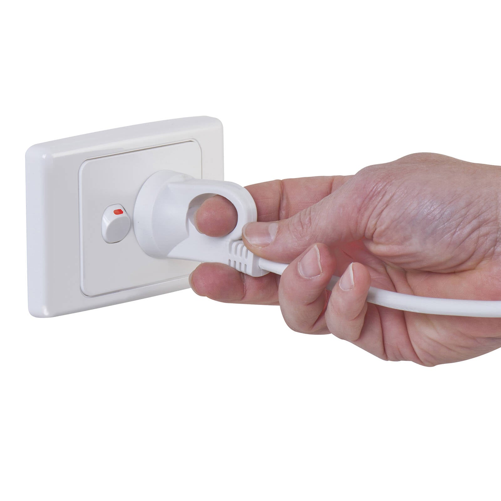 Arlec 2m White Ring Pull Extension Lead 10A 240V PVC Indoor