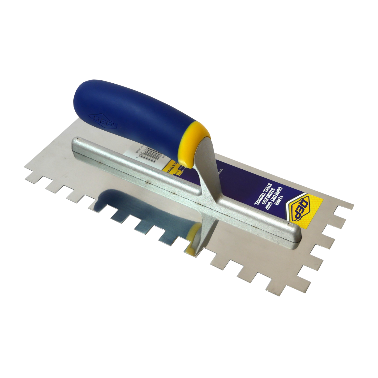 QEP 12mm Square Notch Stainless Steel Tiling Trowel 280 x 115mm