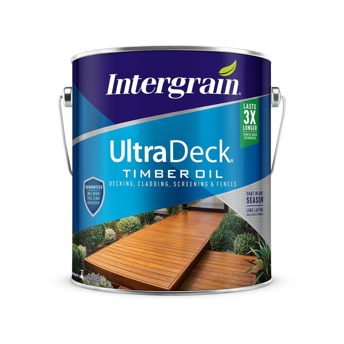 Intergrain 4L Merbau UltraDeck Timber Decking Oil - Water Based, Satin