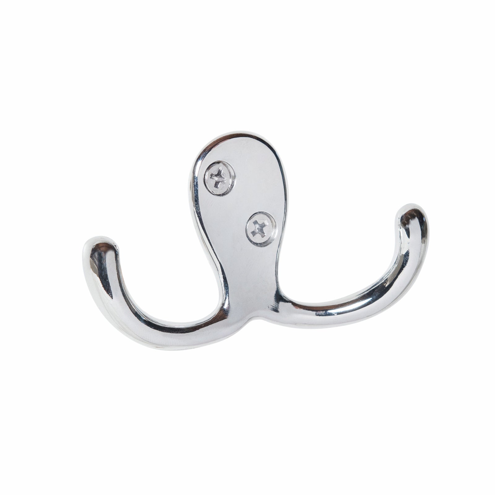 Syneco 50mm Chrome Plated Zinc Twin Robe Hook