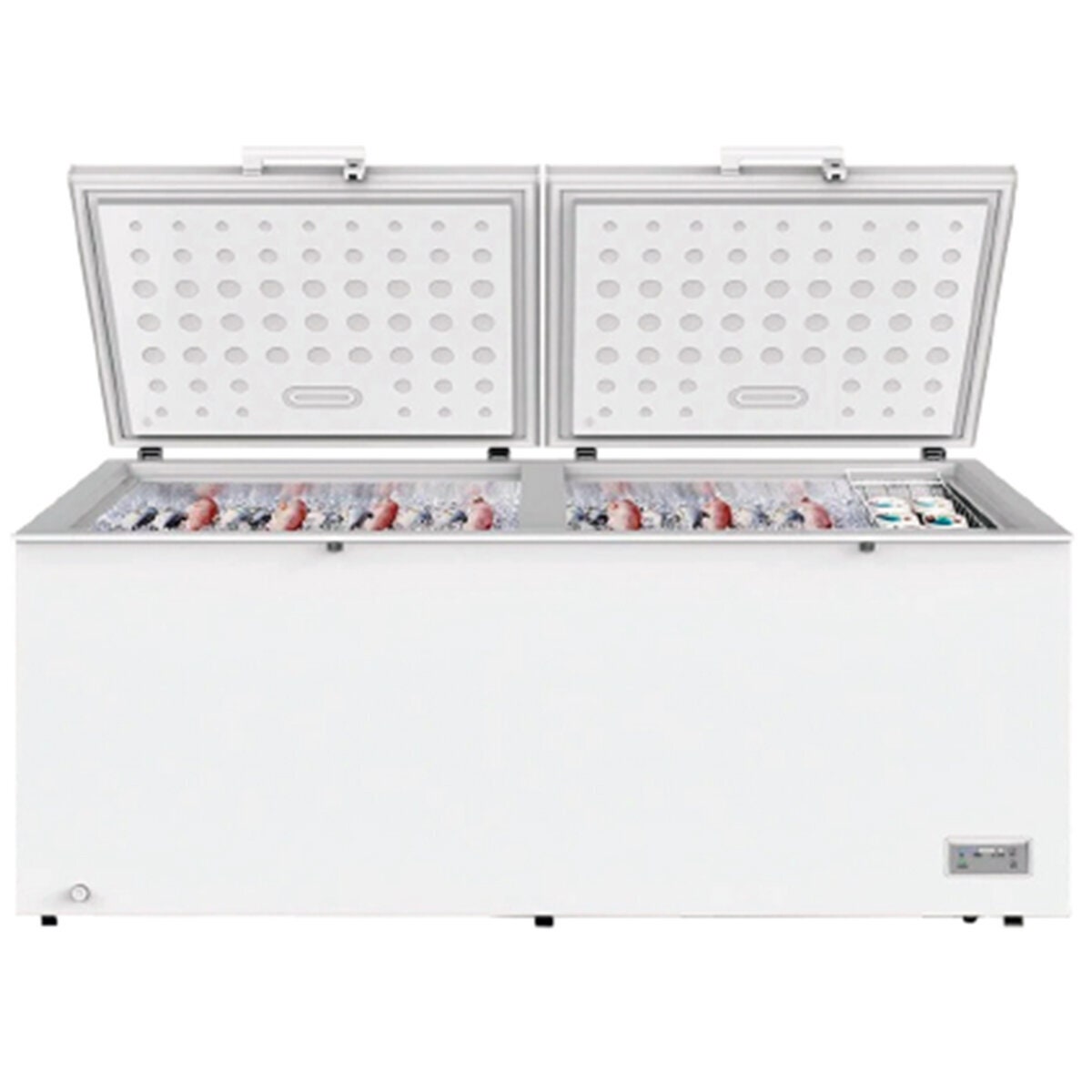 Eurotech 688L chest freezer - white, 3 star energy rating, split door design - ED-CF708WH
