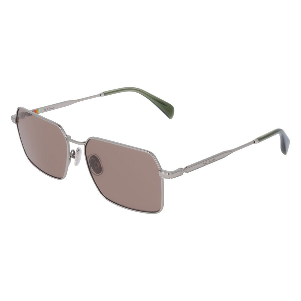 Paul Smith Mens Sunglasses 58mm Matte Silver Metal Rectangular Matheson PS25101S 020