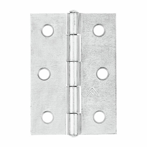 Pinnacle 85mm Zinc Plated Loose Pin Butt Hinge 2 Pack