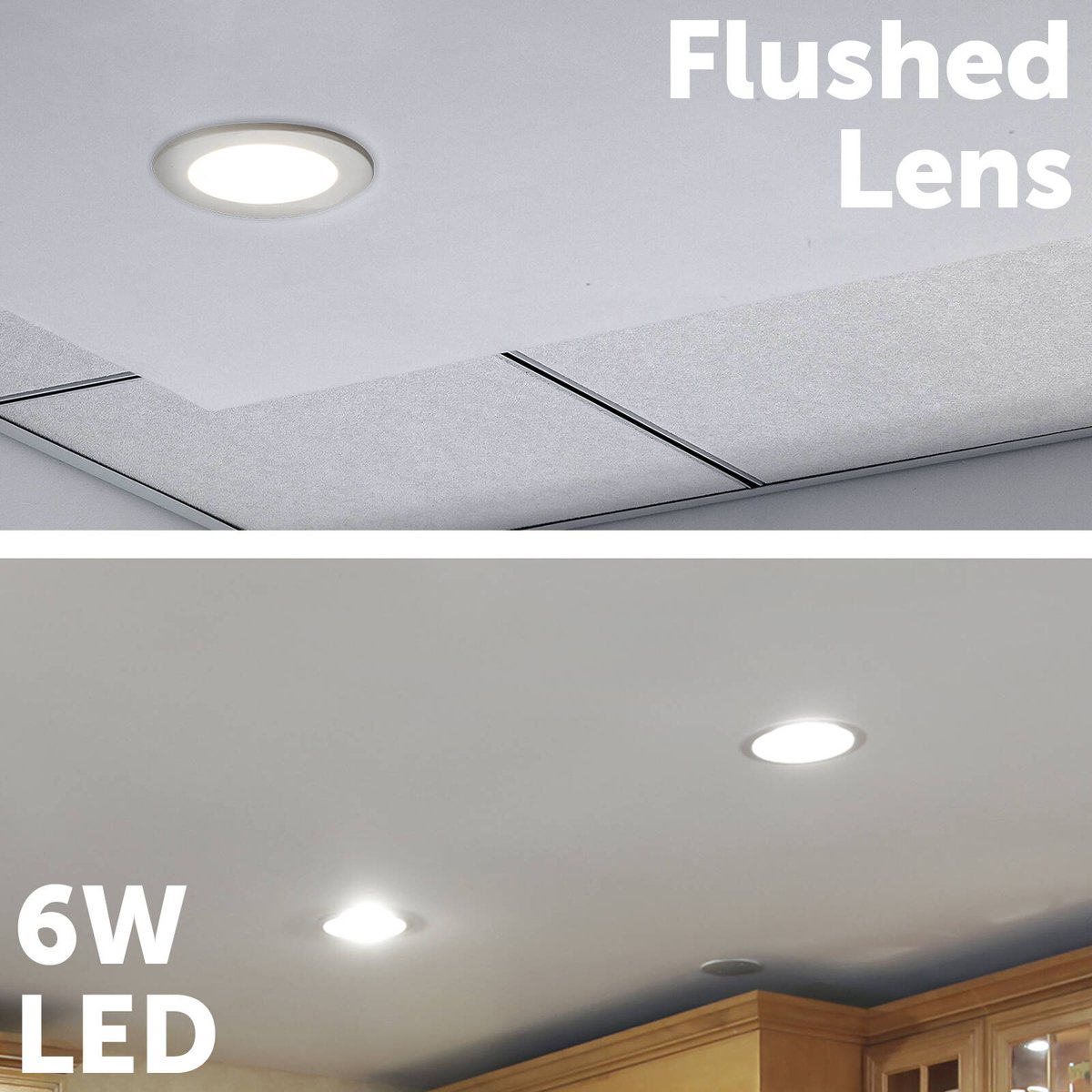 Arlec 6W Tri-Colour Dimmable LED Downlight 107mm White - Plug-In Indoor ALD275RV