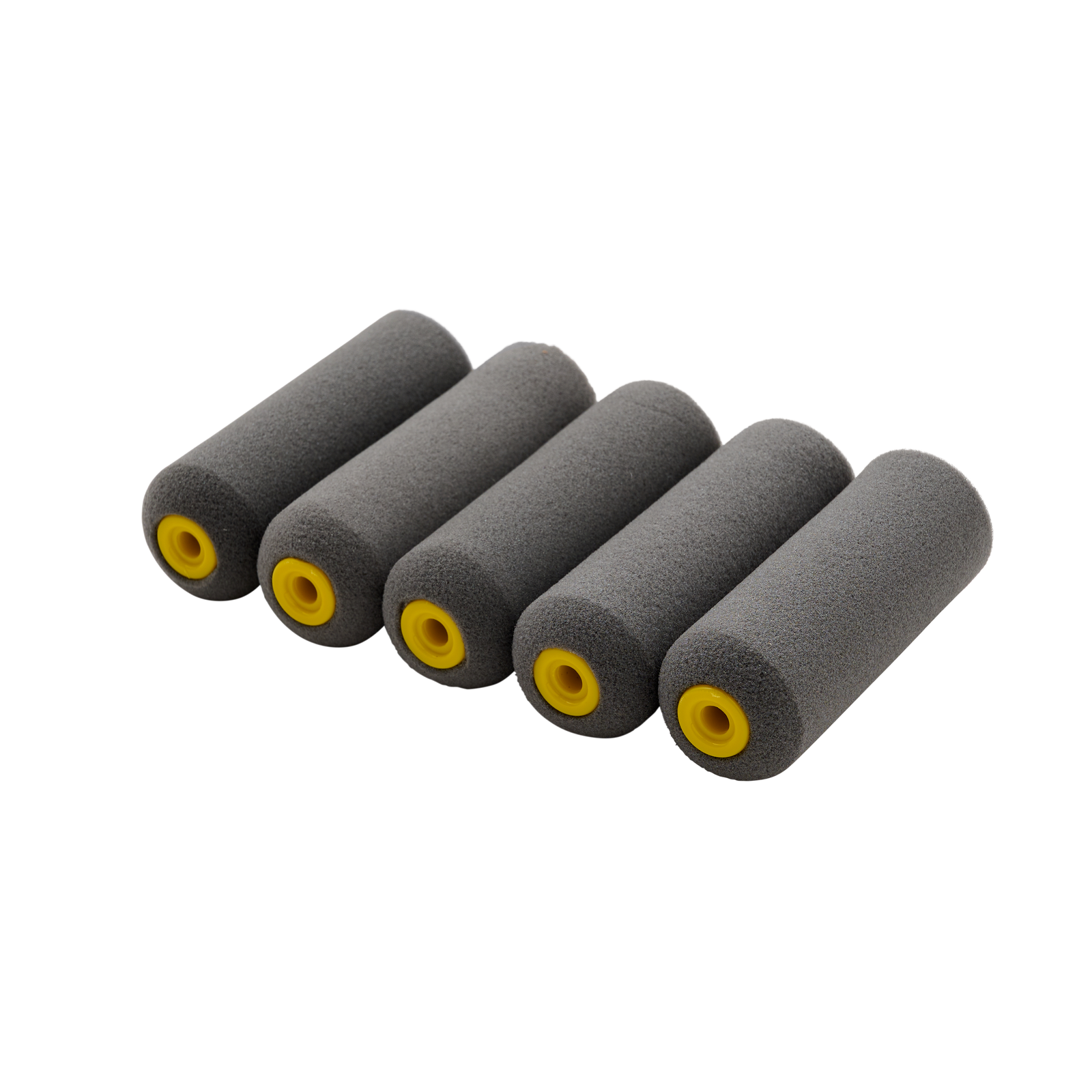 Monarch 100mm 9mm Nap High Density Foam Mini Rollers 5 Pack - High Gloss & Smooth Surfaces