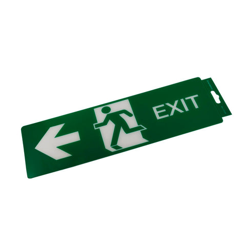 Sandleford 330 x 110mm Self Adhesive Left Exit Sign