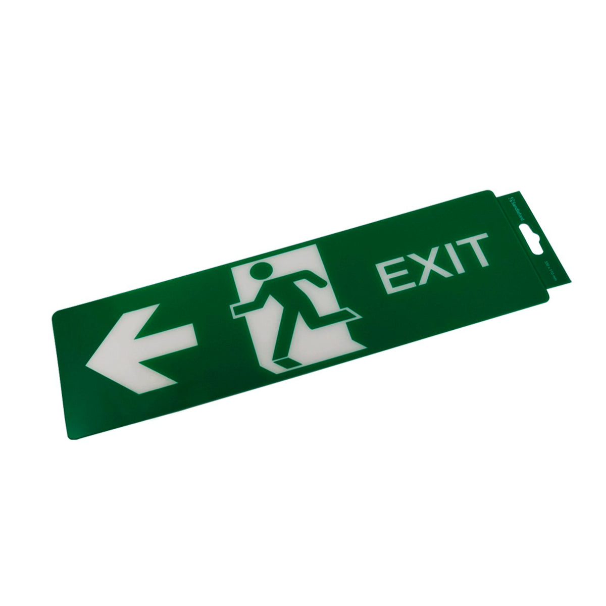 Sandleford 330 x 110mm Self Adhesive Left Exit Sign