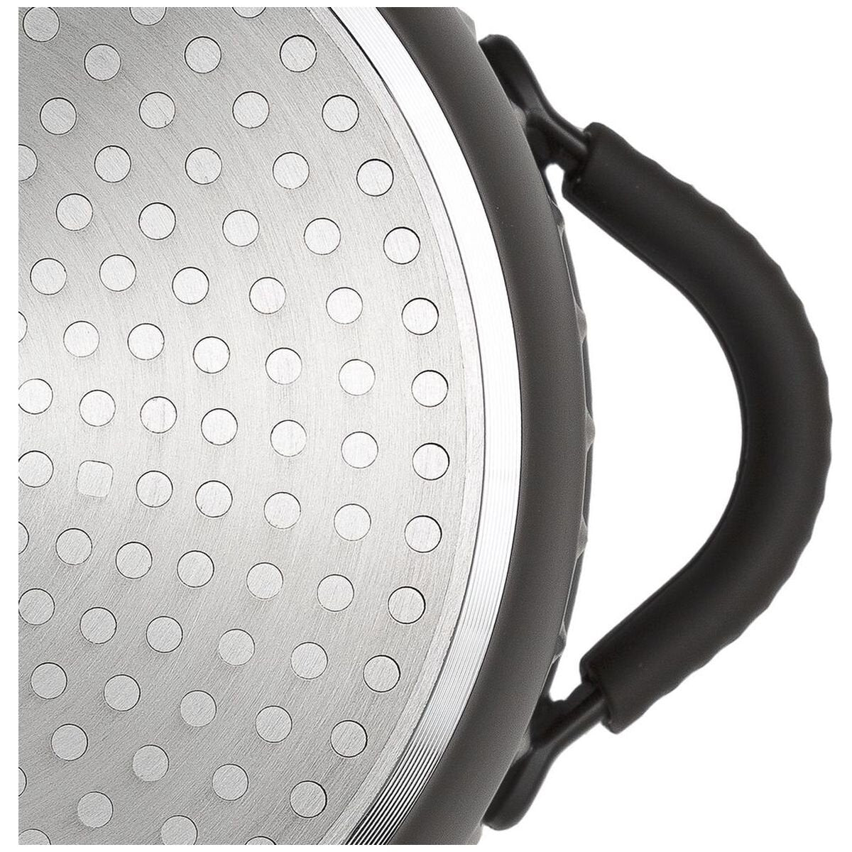Resto Ascella 24cm Non-Stick Casserole Pot with Lid - 4.6L, Recycled Aluminium, Induction - RE94003