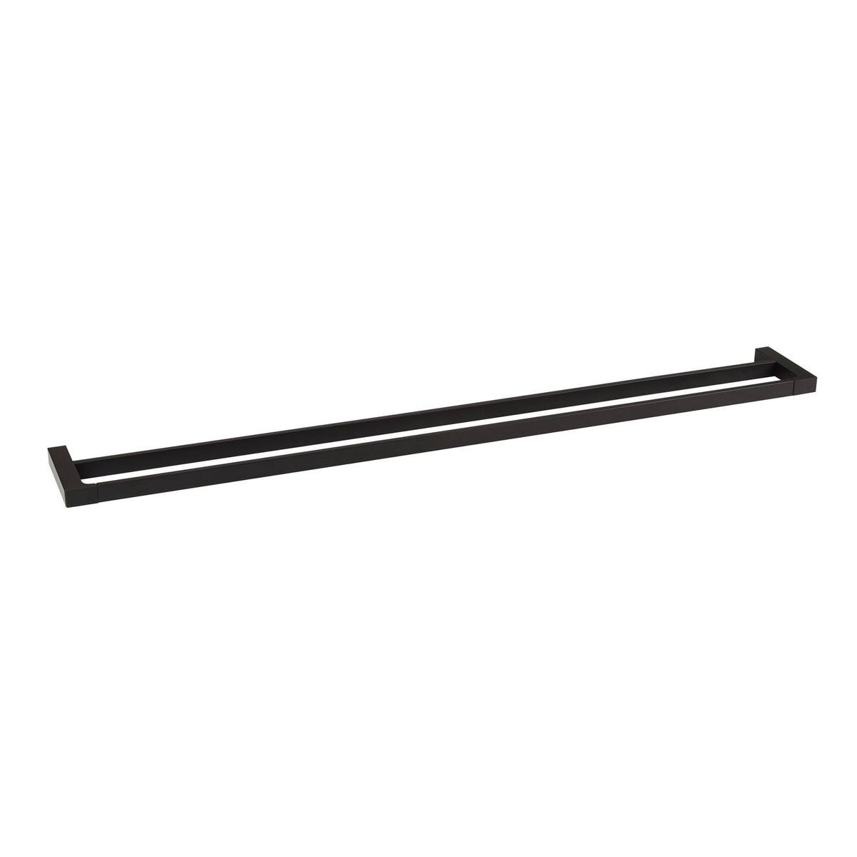 Mondella Double Towel Rail - 900mm - Metal - Matte Black - Durable Design - SuperSaverAU - view 1