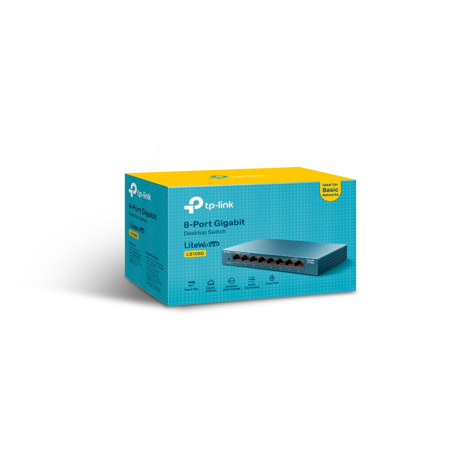 TP-Link LS108G 8 Port Gigabit Desktop Switch
