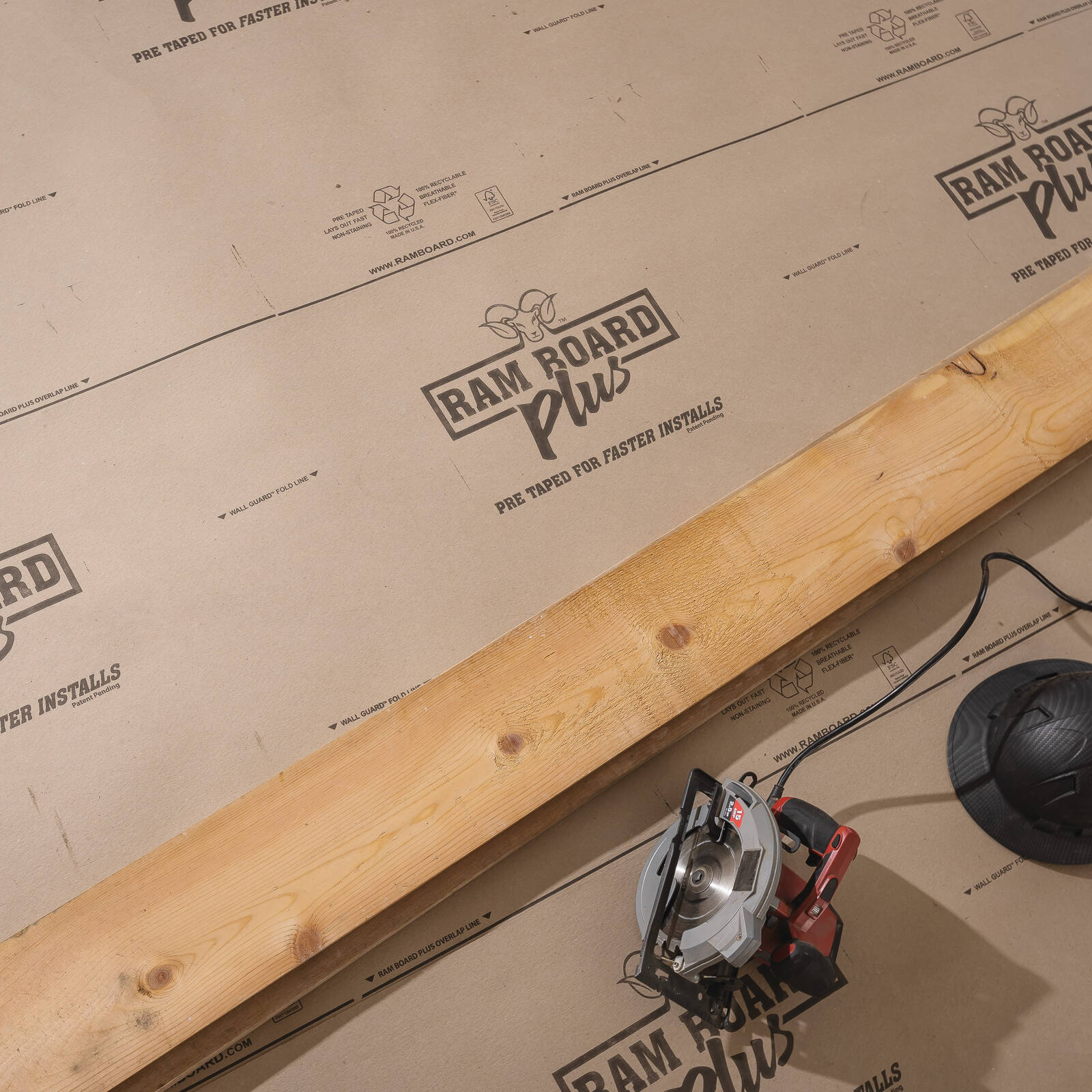 Ramboard Surface Protect Plus 29.4m² Pre-Taped Floor Protection Roll