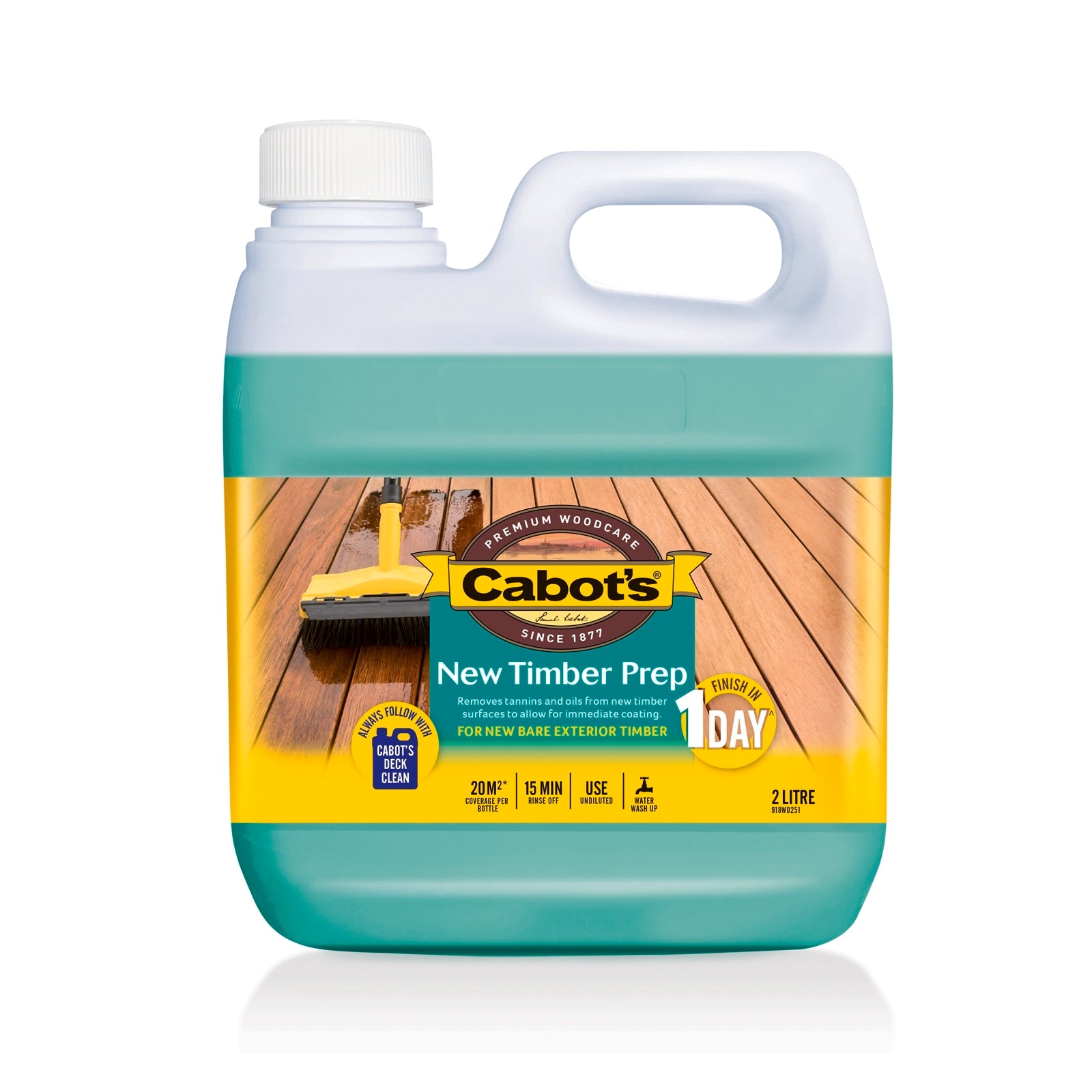 Cabot's 2L New Timber Prep Timber Preparation