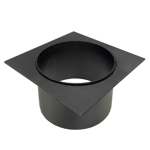 DTA Hayman 80mm Aluminium Drain Outlet, Black