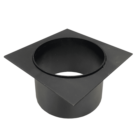 DTA Hayman 80mm Aluminium Drain Outlet, Black