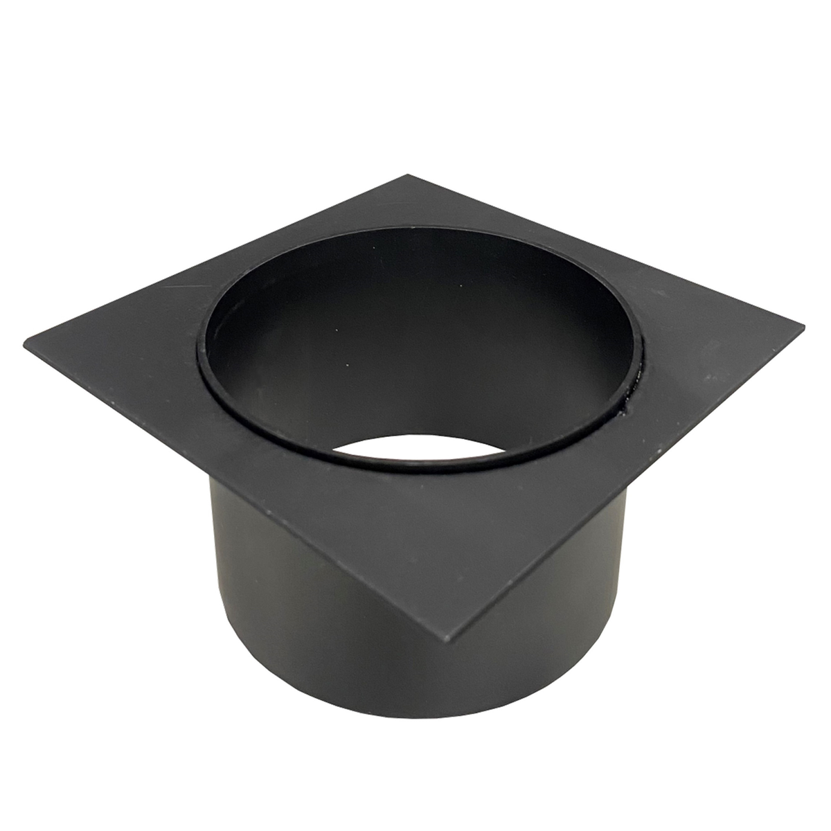 DTA Hayman 80mm Aluminium Drain Outlet, Black