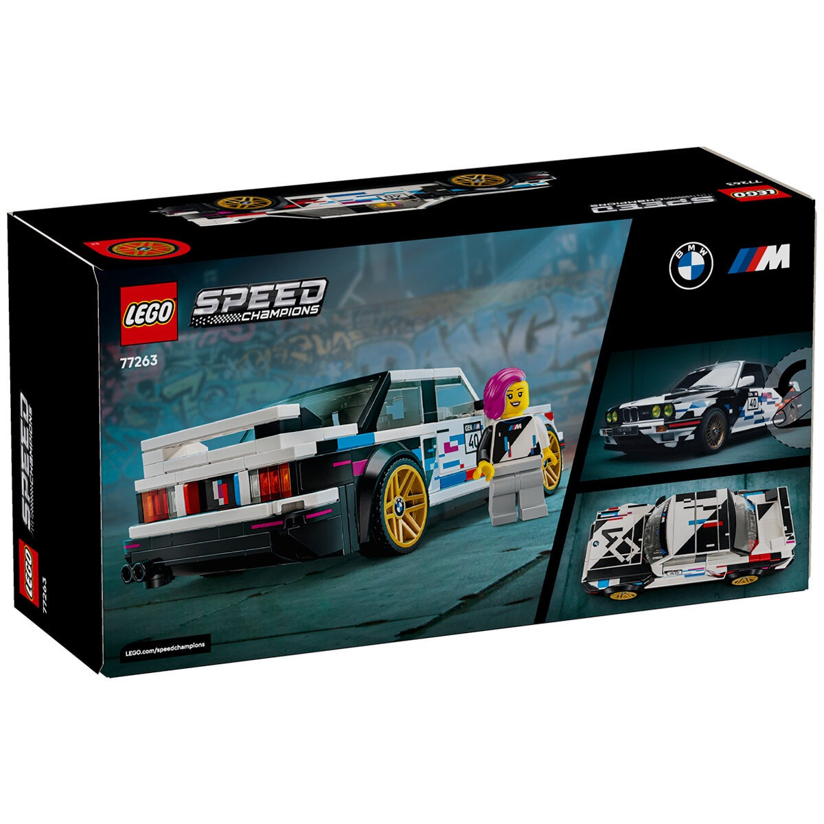 LEGO BMW M3 E30 Speed Champions Race Car Model Kit 358 Pieces 77263 — image 3