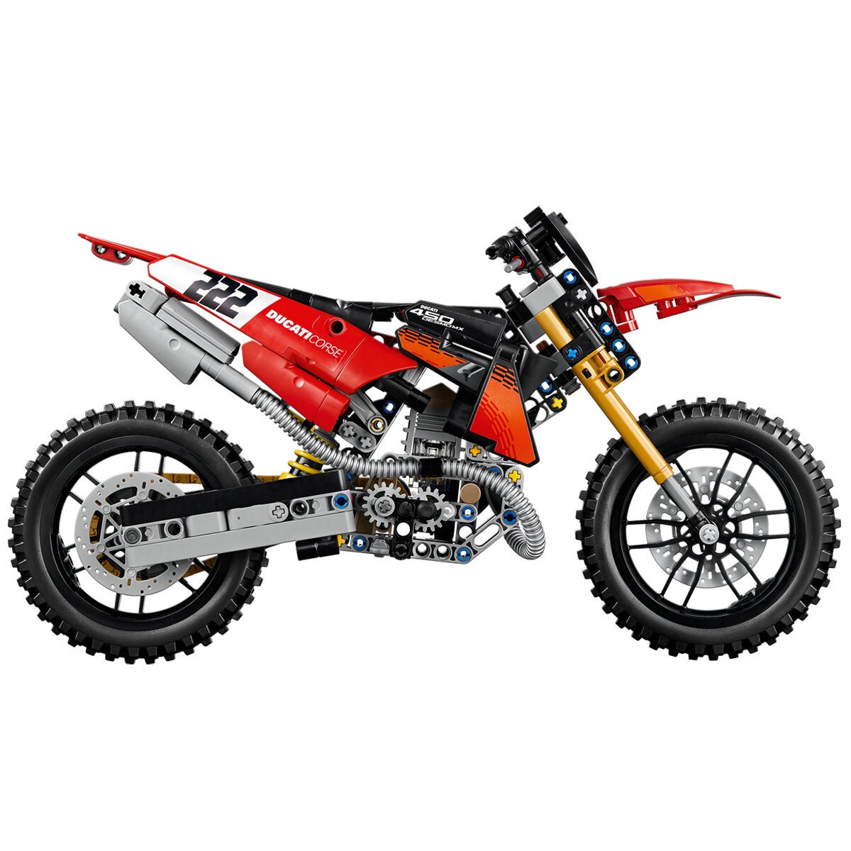 LEGO Ducati Desmo450 MX Factory Technic Motorbike Model Kit 457 Pieces 42238 — image 8