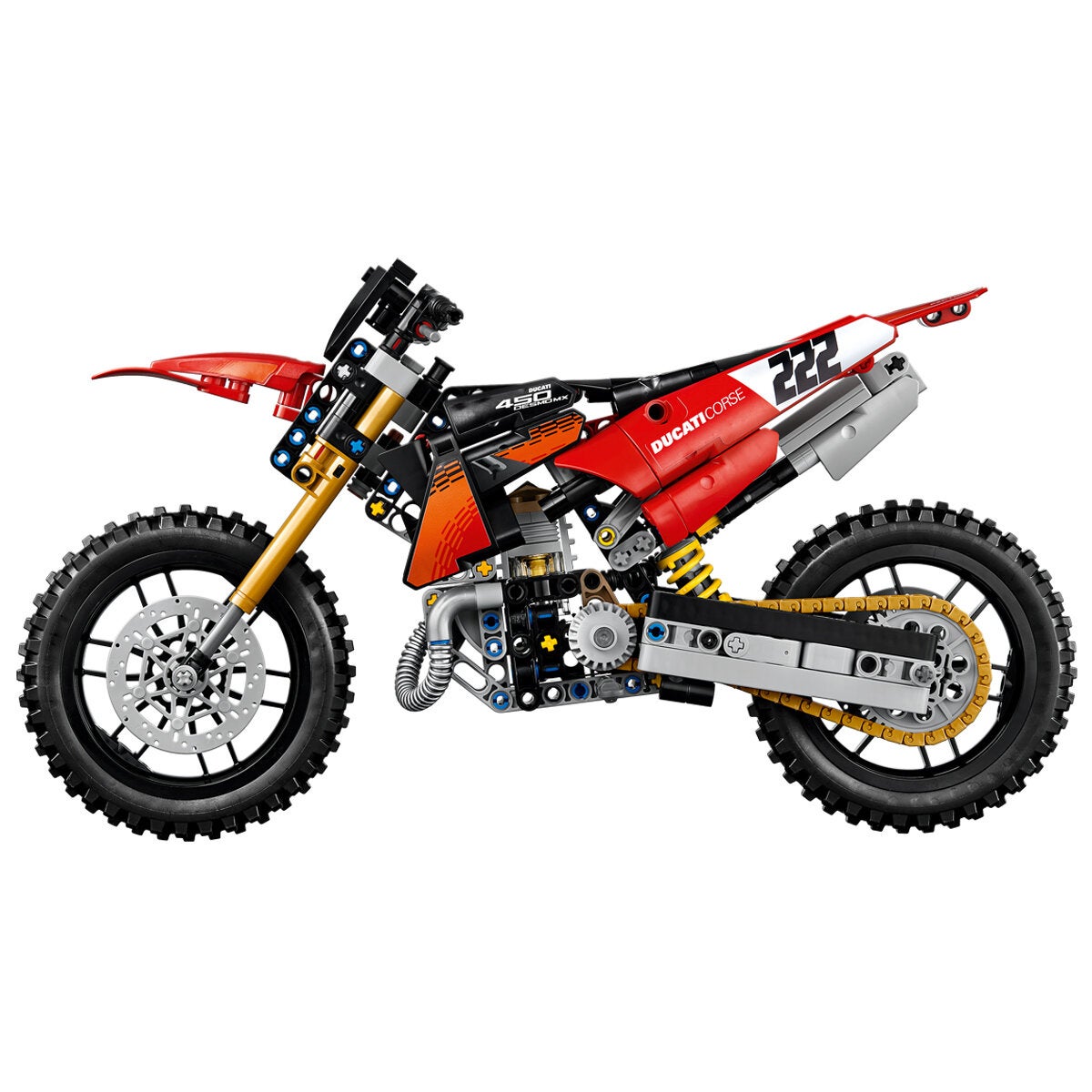 LEGO Ducati Desmo450 MX Factory Technic Motorbike Model Kit 457 Pieces 42238 — image 6