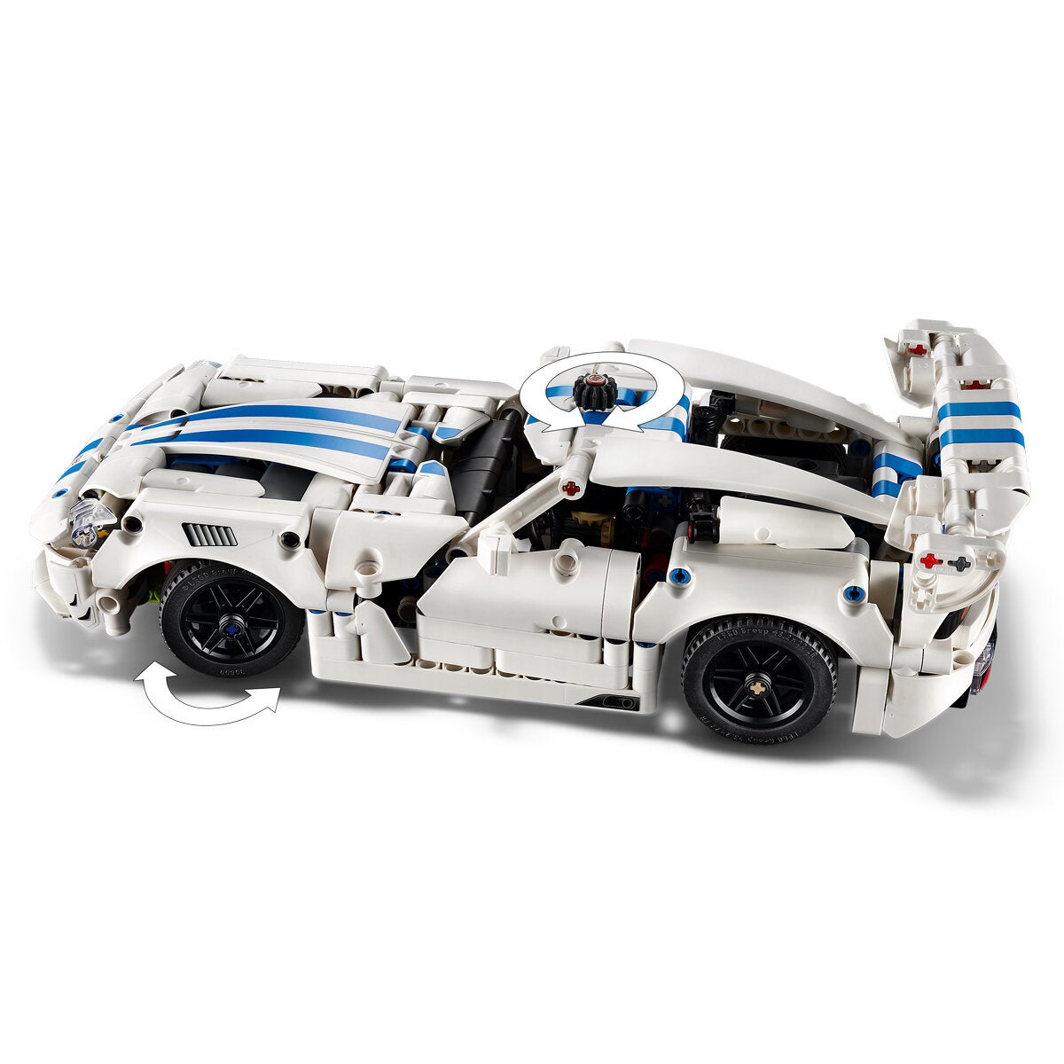 LEGO Dodge Viper GTS-R Technic Racing Car Model Kit 805 Pieces 42234 — image 7