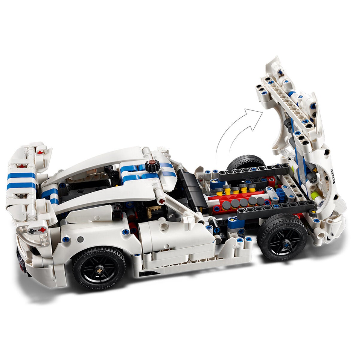 LEGO Dodge Viper GTS-R Technic Racing Car Model Kit 805 Pieces 42234 — image 6