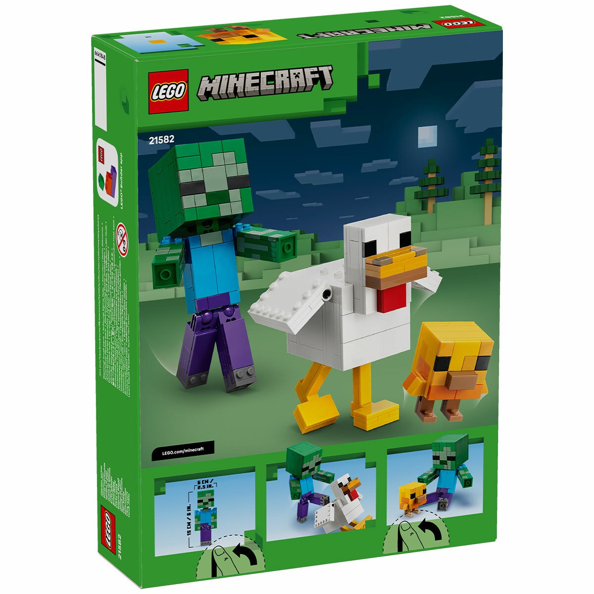 LEGO Chicken Jockey Minecraft Buildable Figure Playset 21582 — image 8