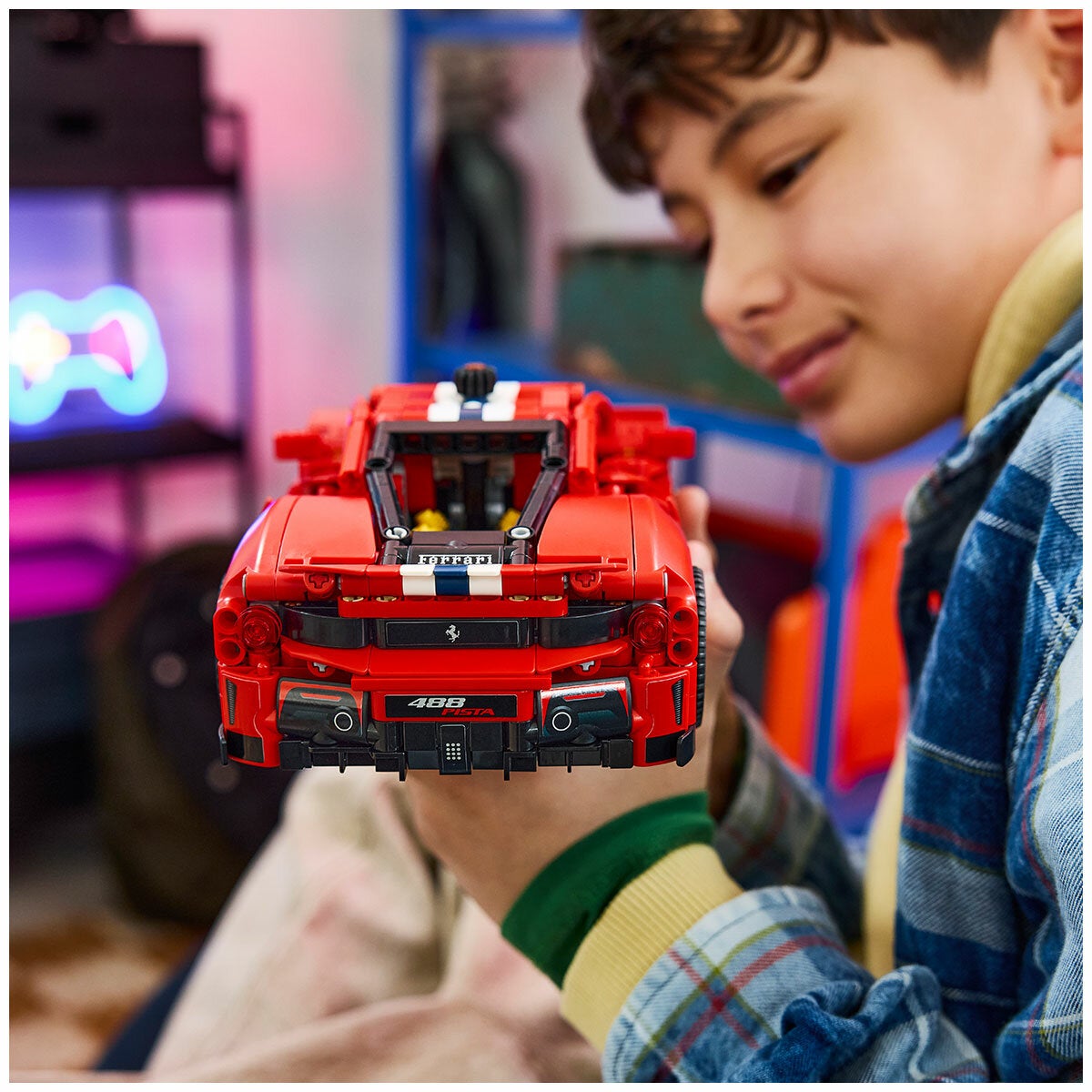 LEGO Ferrari 488 Pista Technic Sports Car Model Kit 42235 — image 6