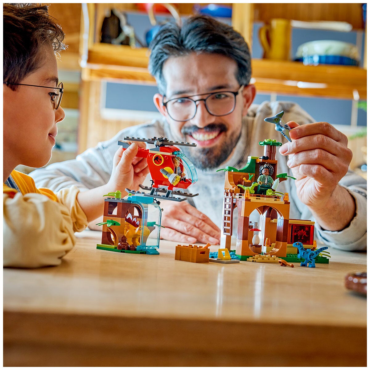 LEGO Velociraptor Stegosaurus And Pteranodon Rescue Jurassic World Dinosaur Playset 77981 — image 3