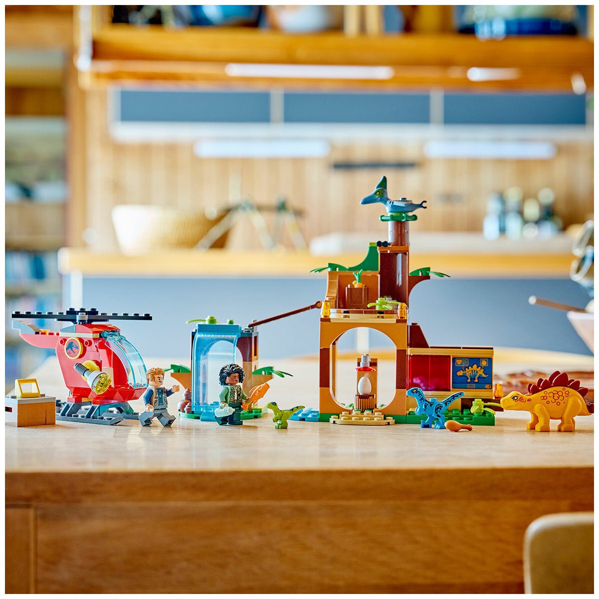 LEGO Velociraptor Stegosaurus And Pteranodon Rescue Jurassic World Dinosaur Playset 77981 — image 4
