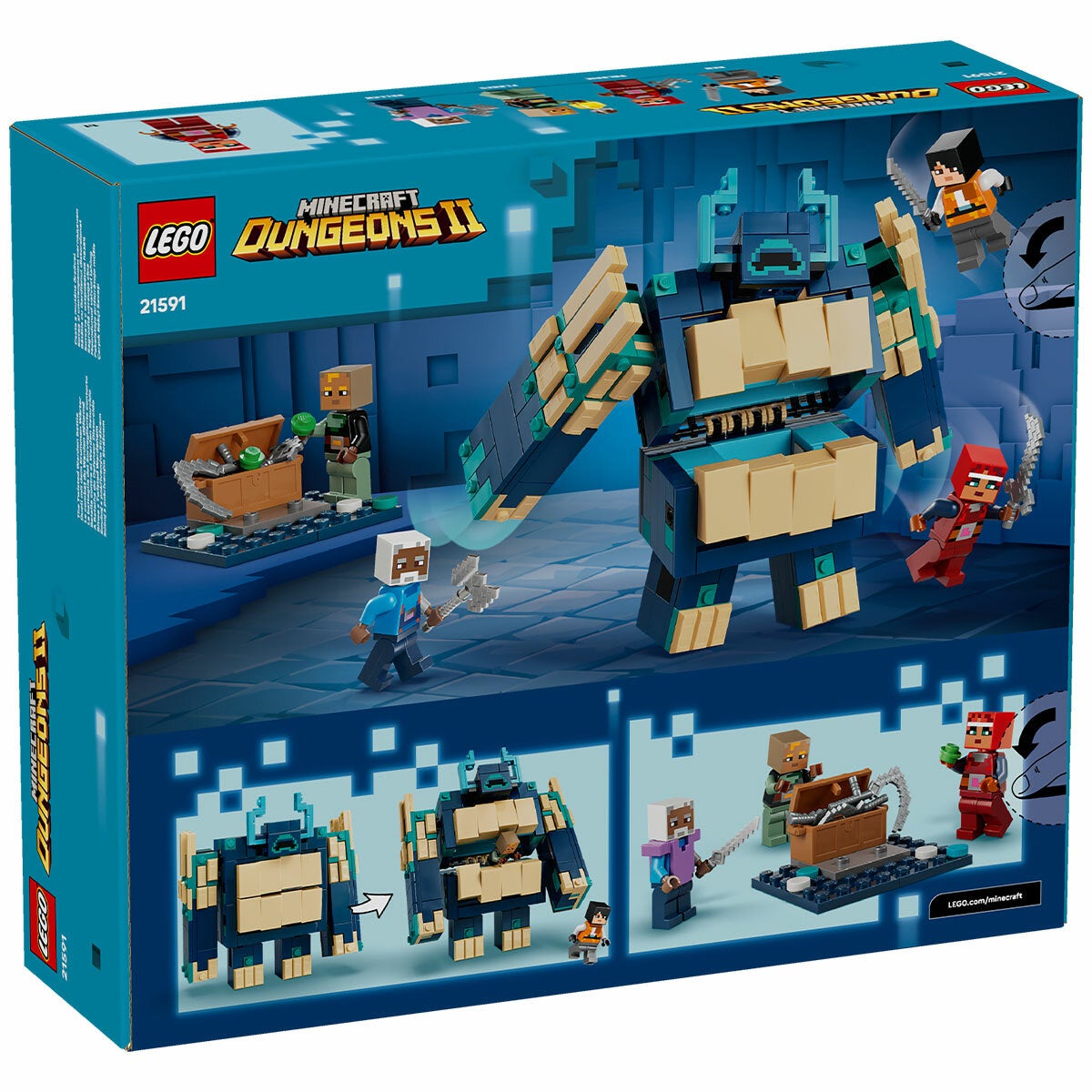 LEGO The Twisted Warden Battle Minecraft Posable Figure Playset 21591 — image 8