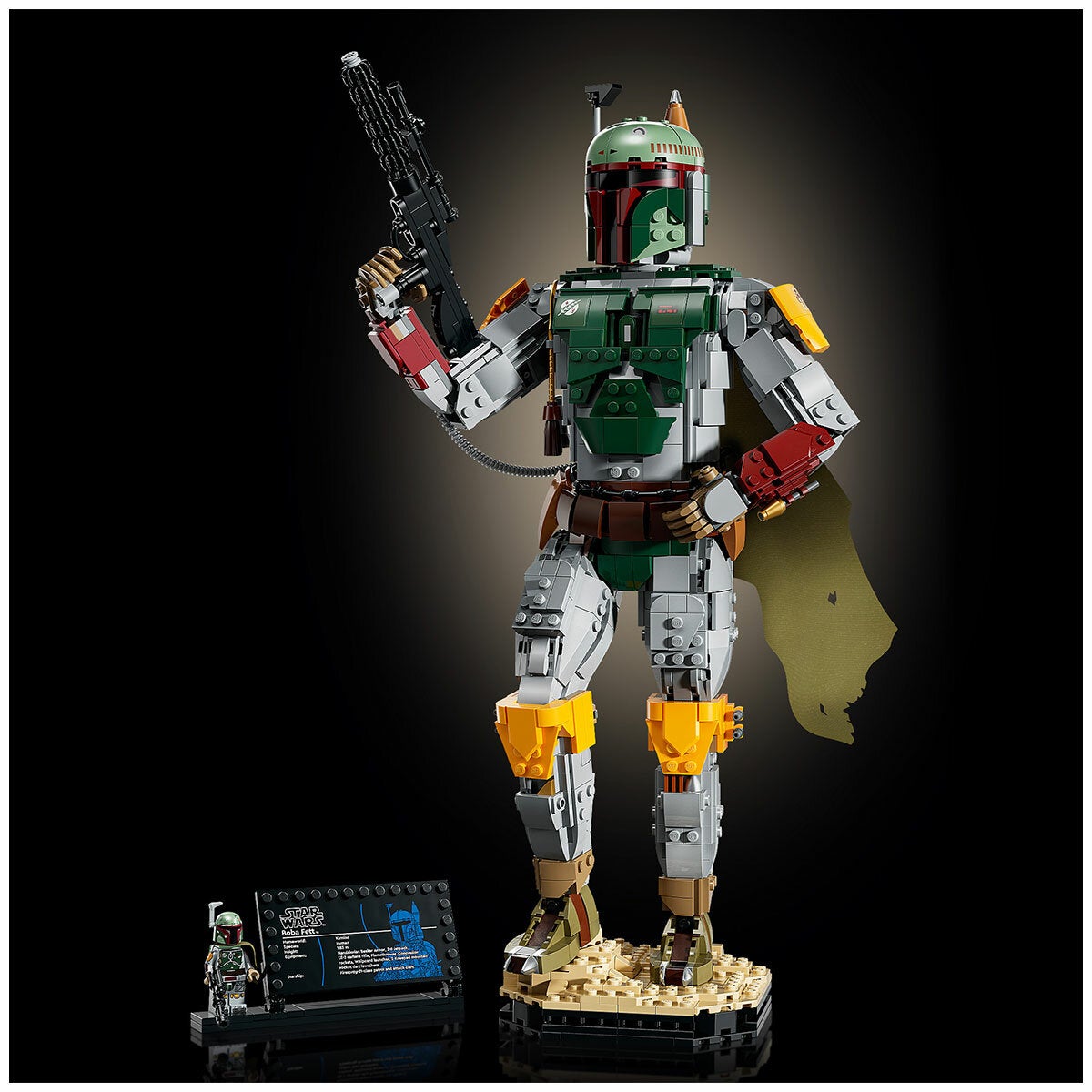 LEGO Boba Fett Star Wars Buildable Statue With Fabric Cape 75455 — image 5