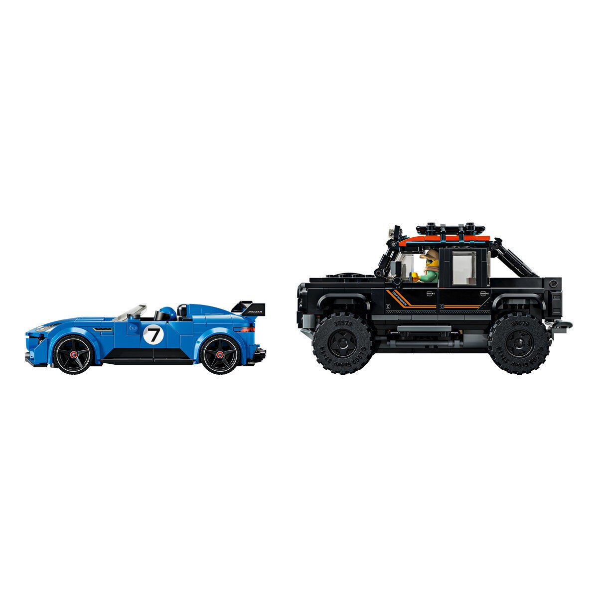 LEGO Jaguar Project 7 And Land Rover Defender Speed Champions Car Model Kit 77264 — image 6