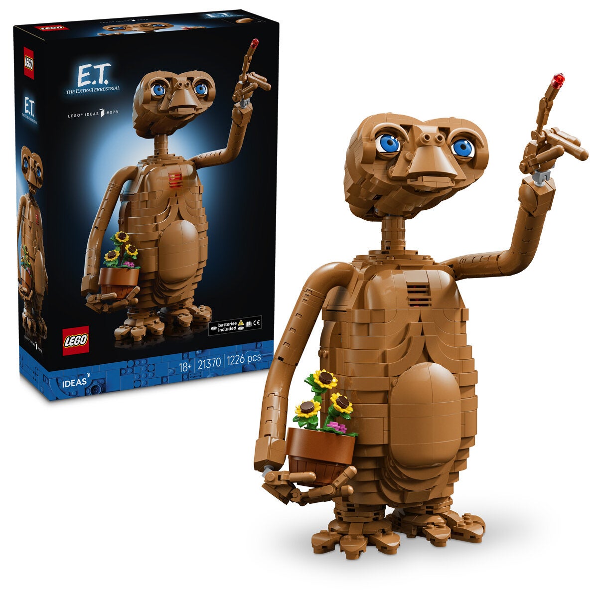 LEGO E.T. The Extra-Terrestrial 1226 Piece Ideas Model Kit Posable 21370