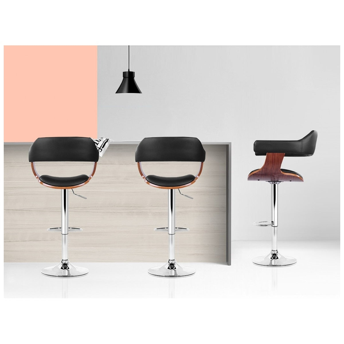 Artiss Selina Black Barstool 1 Pack - SuperSaverAU - view 5