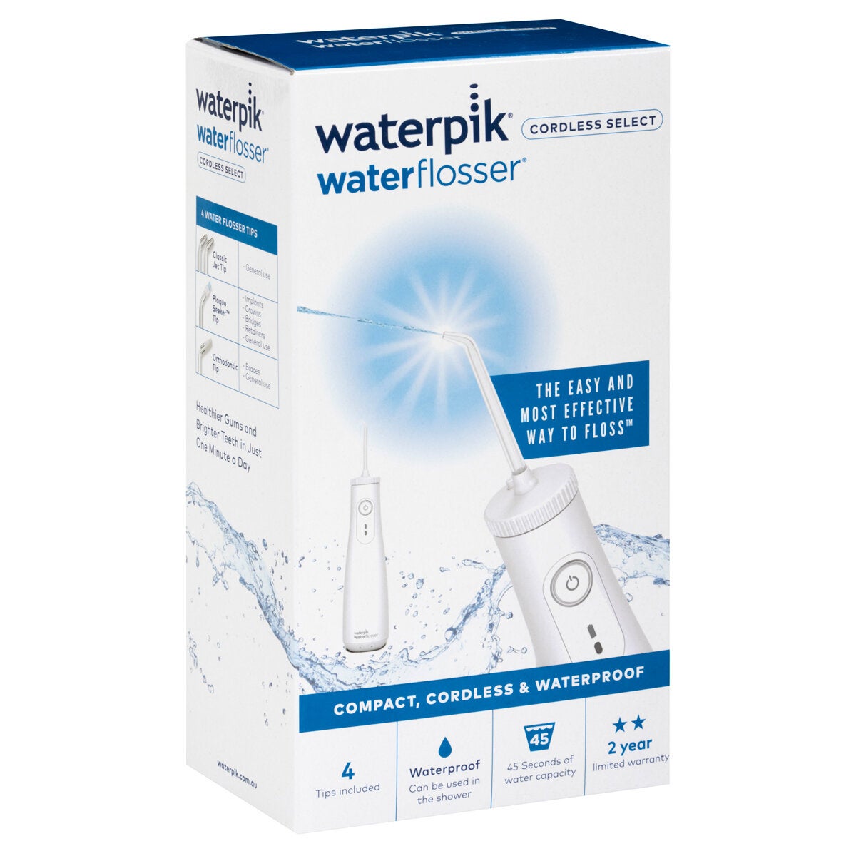 Waterpik Select Cordless Oral Irrigator White 3 Pressure Settings WF-10A010 — image 5