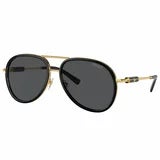 Versace Women's Aviator Sunglasses VE2260 Dark Grey Lenses Black Metal UV400 — image 7