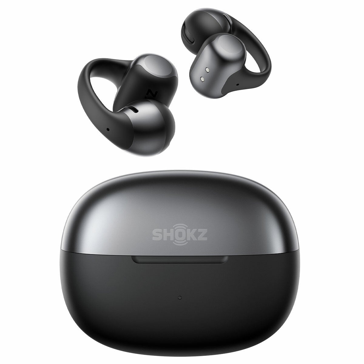 Clip-On Wireless Earbuds with Quick Charge and Wireless Charging Case, Shokz OpenDots ONE E310-ST-BK — image 4