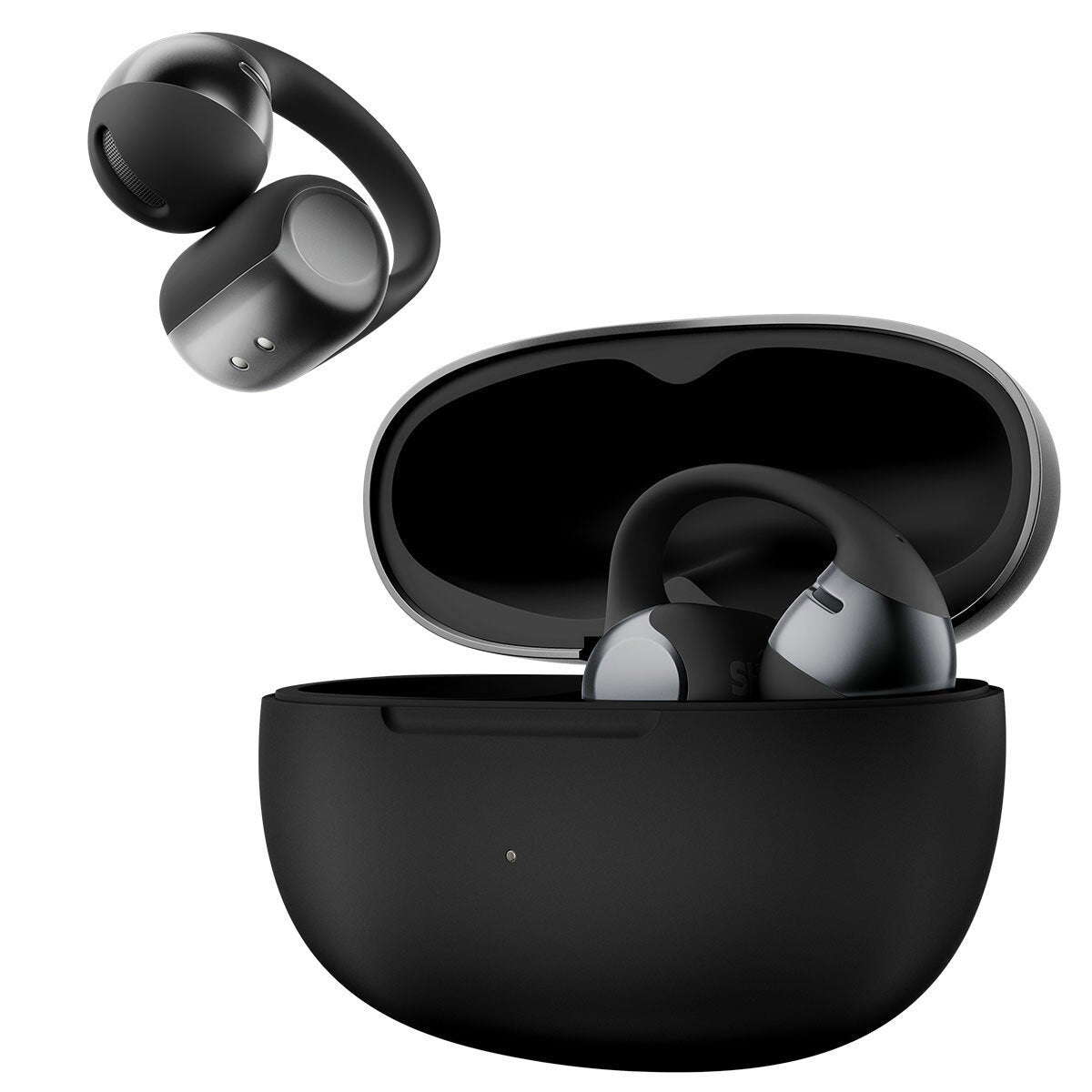 Clip-On Wireless Earbuds with Quick Charge and Wireless Charging Case, Shokz OpenDots ONE E310-ST-BK — image 5